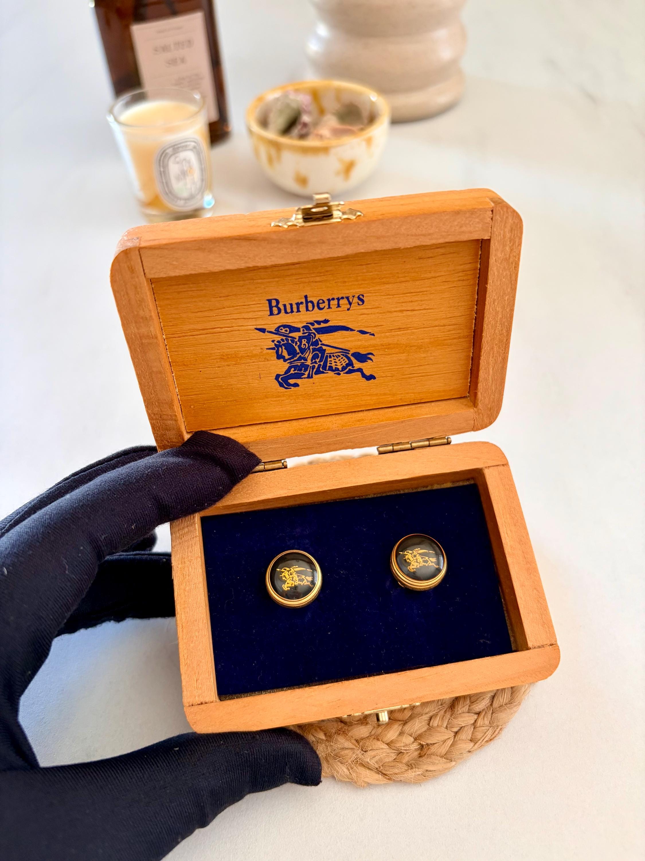 Burberry Gold Button - Etsy