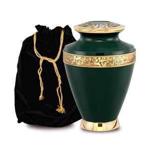 Metallurne für die menschliche Asche, Urne für Erwachsene, personalisierte Gedenkurne, elegante Andenken, Urne für Asche