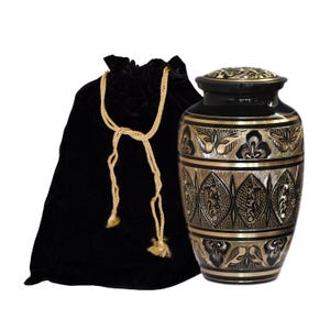 Metallurne für die menschliche Asche, Urne für Erwachsene, personalisierte Gedenkurne, elegante Andenken, Urne für Asche