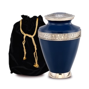 Metallurne für die menschliche Asche, Urne für Erwachsene, personalisierte Gedenkurne, elegante Andenken, Urne für Asche
