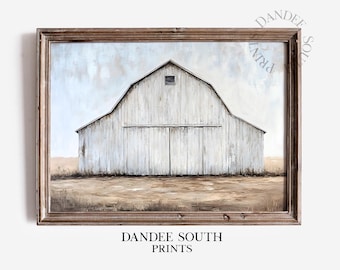 Rustic Barn Digital Wall Art, Old Barn, Rural Landscape Printable, Rustic Farmhouse Wall Decor, Vintage Countryside Home Wall Decor, 349