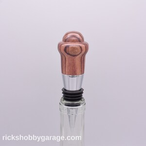 Kingwood, Exotic Wood, Wine Bottle Stopper, Wood Bottle Stopper, Bottle Stopper, Wine, Wine Accessories, Bar Accessories, Barware