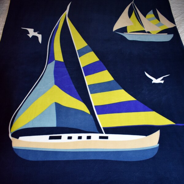 Sailboat Blanket Etsy