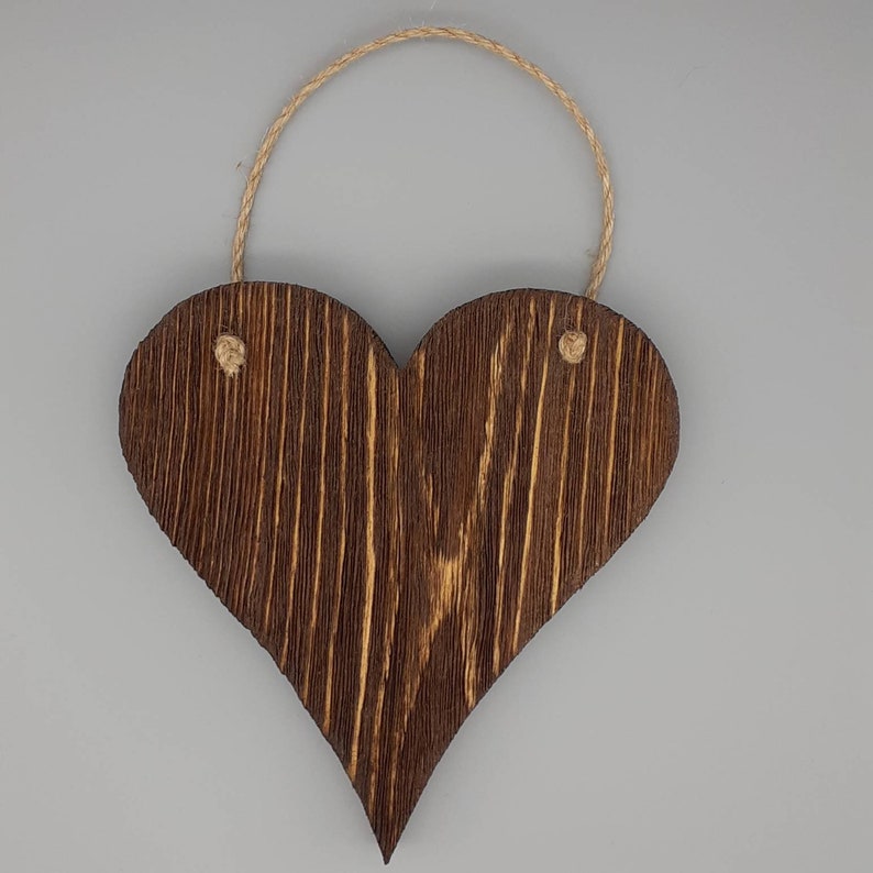 Heartswall Decorhanging Wood Heartsrustic Heartfarmhouse Etsy