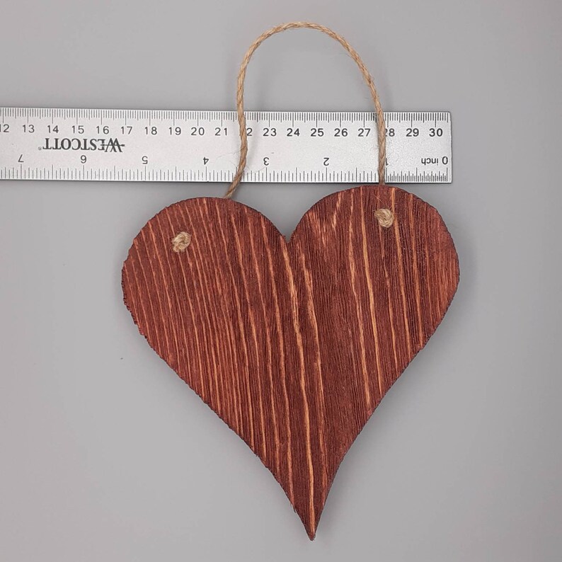 Heartswall Decorhanging Wood Heartsrustic Heartfarmhouse Etsy