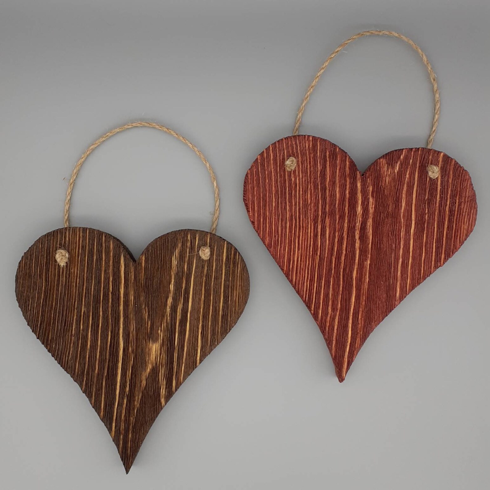 Heartswall Decorhanging Wood Heartsrustic Heartfarmhouse Etsy