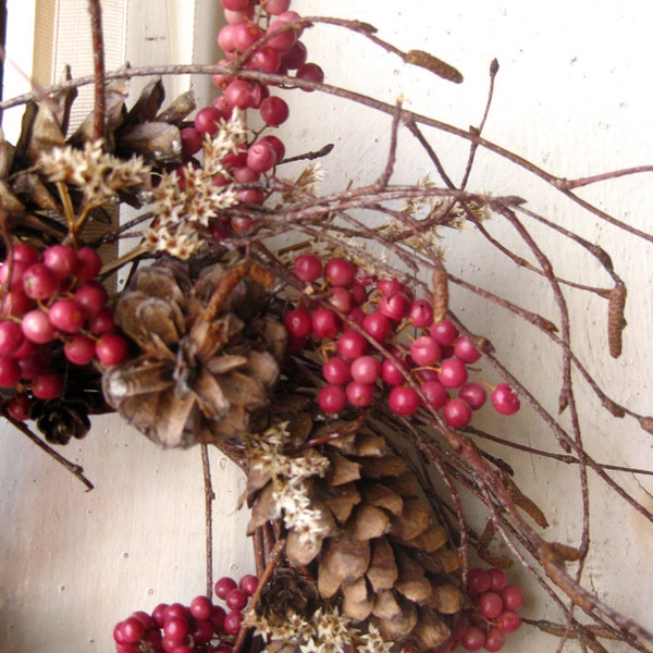 Nordic Natural Winter Wreath - Small Wreath - Gift - Natural Wreath