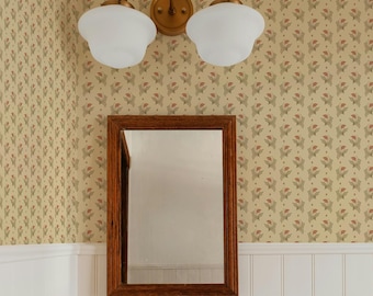 Small Print Honey Yellow Wallpaper:Dainty Delicate Floral for Cottagecore and Grandmillenial Cottage Kitchens, Living Rooms & Dining Rooms
