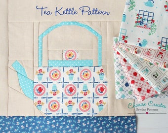 Tea Kettle ~ a paper piecing pattern