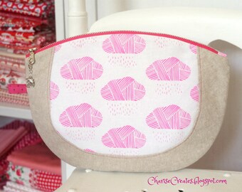 Large Macaroon Zipper Pouch