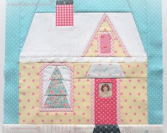 Sweet Cottage,  a Paper Piecing Pattern