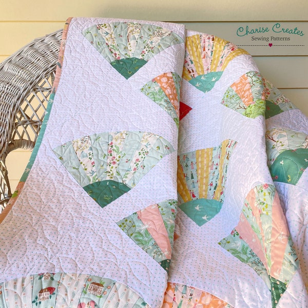 Vintage Fan Quilt Etsy