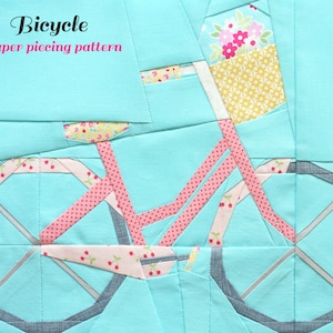 Bicycle, a Paper Piecing Pattern
