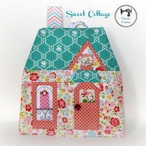 Mini Cottages, Paper piecing Ornament/Sachet Pattern image 3