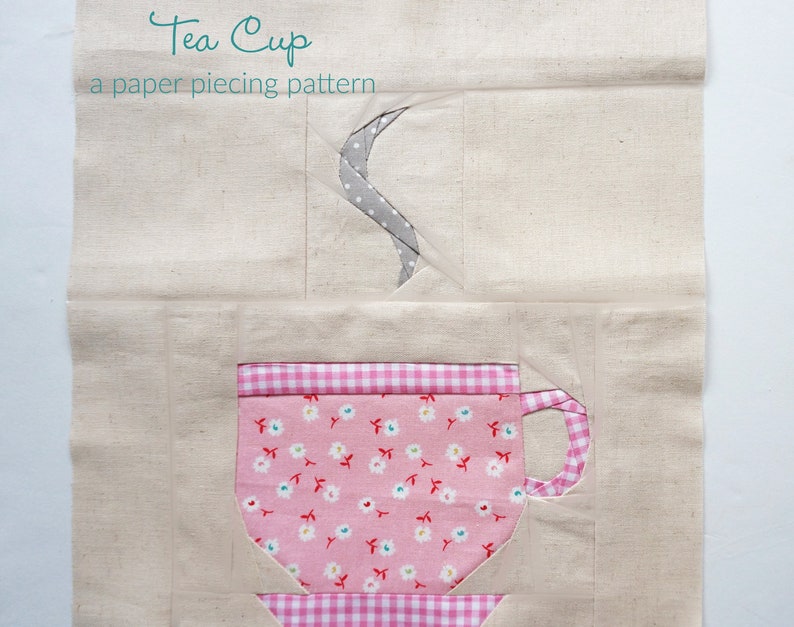 Tea Cup a Paper Piecing Pattern - Etsy UK