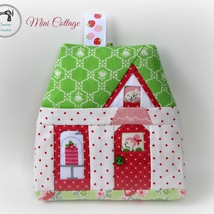 Mini Cottages, Paper piecing Ornament/Sachet Pattern image 4