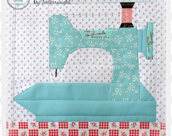 In The Studio, "My Featherweight" Paper piecing pattern