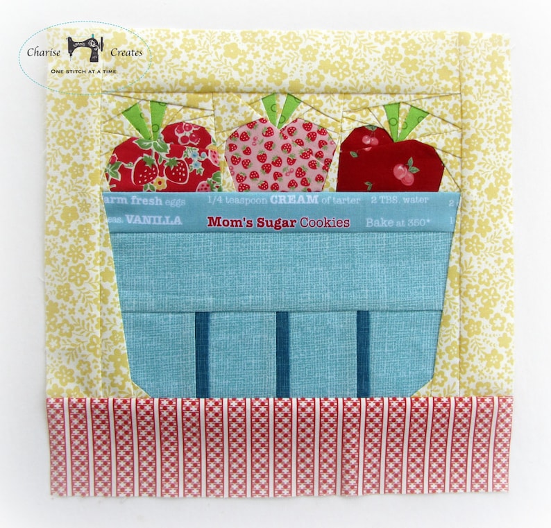 Berry Basket, a Paper Piecing Pattern image 3