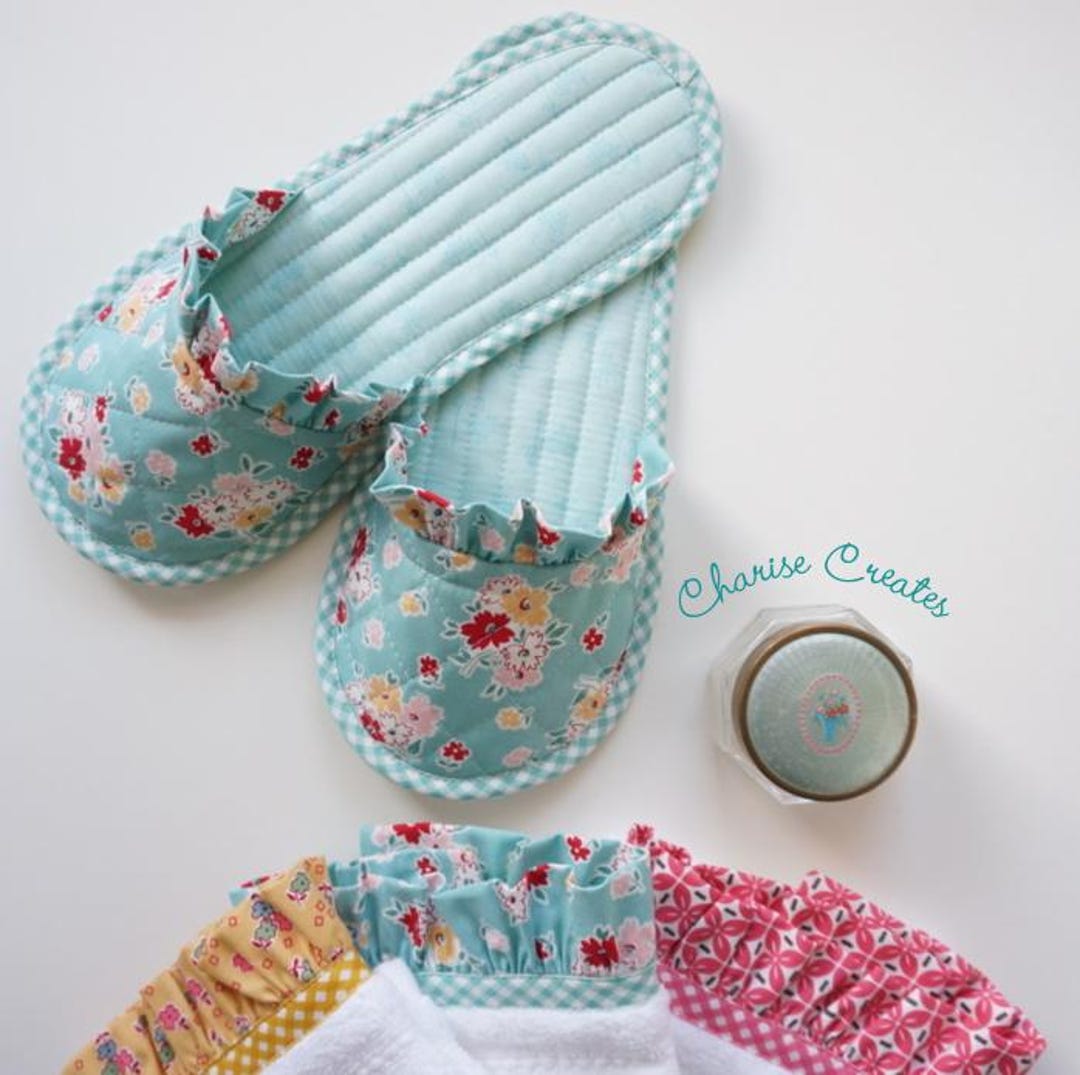 Ruffle Slippers, a PDF Pattern - Etsy