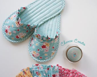 Ruffle Slippers, a PDF Pattern