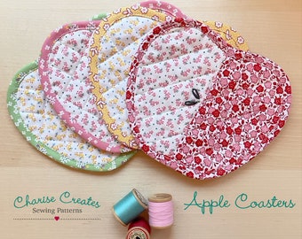 Apple Coaster  ~   PDF Pattern