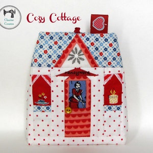 Mini Cottages, Paper piecing Ornament/Sachet Pattern image 5