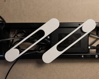 Magnetic Under Desk Cable Organizer – Easy Wire & Power Brick Holder for Standing Desks