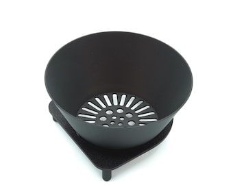 Mess-Free French Press Coffee Grounds Disposal Tool – Compostable Filter Holder