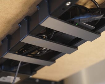 Flexispot Desk Cable Management Clips: 3D Printed Organizer (Set of 4, E5 Frame)