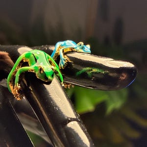 Verstelbare kikkermanchetring: uniseks dierensieraden