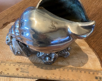 Antique Victorian Silver Plate Spoon warmer Atkinson Brothers. Arkwright Crest.
