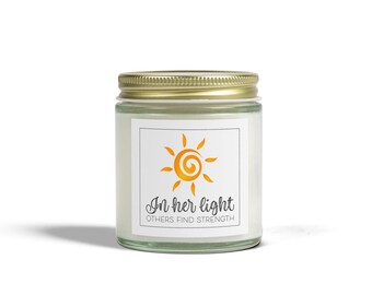 Scented Candle: Coconut Apricot Wax with Gold Lid