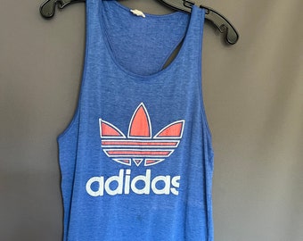 Vintage Adidas Trefoil Burnout Racerback Tank Top