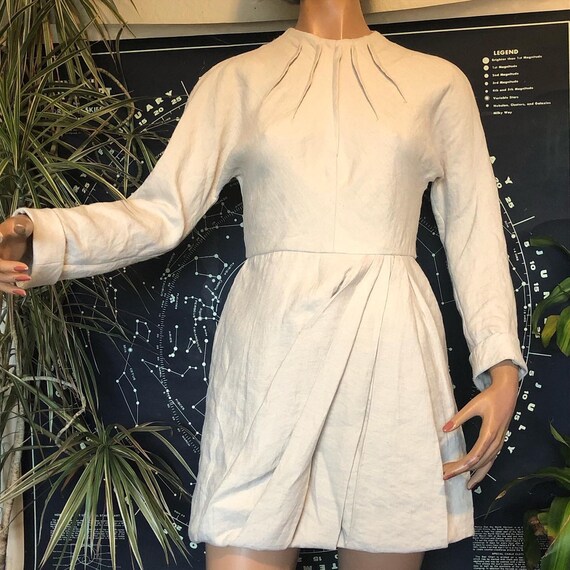 chinese dress ladies BCBGMAXAZRIA Freja Runway Organza Lace Beige Dress – Runway Catalog main image 1