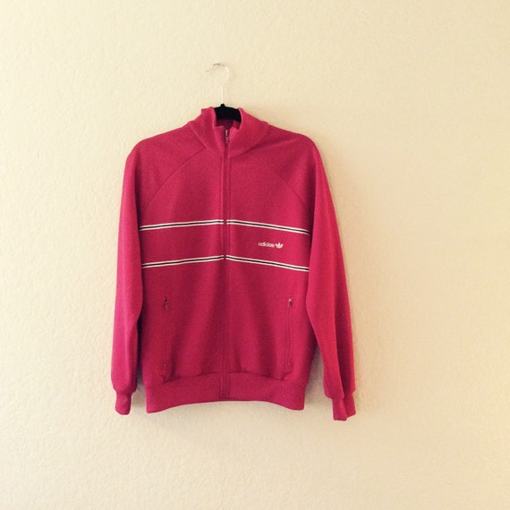 maroon adidas track jacket