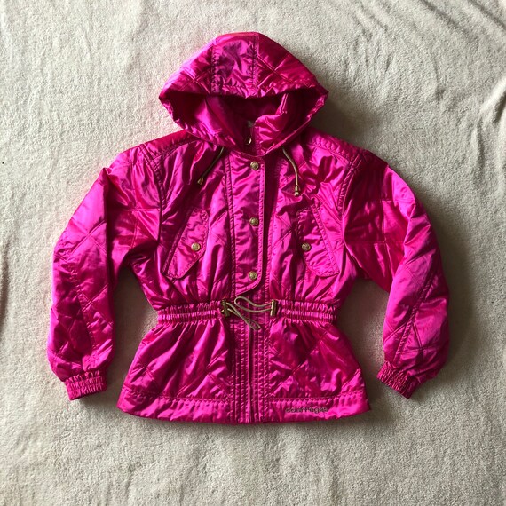 hot pink satin jacket