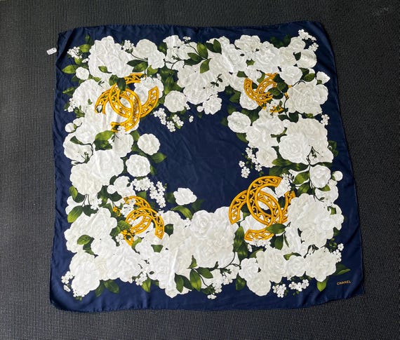 ♪シャネル　ヴィンテージ　スカーフ CHANEL - CHANEL☆シャネル☆ヴィンテージ☆大判スカーフの通販
