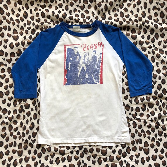 Vintage THE CLASH Baseball Sleeve T-Shirt // Ragla