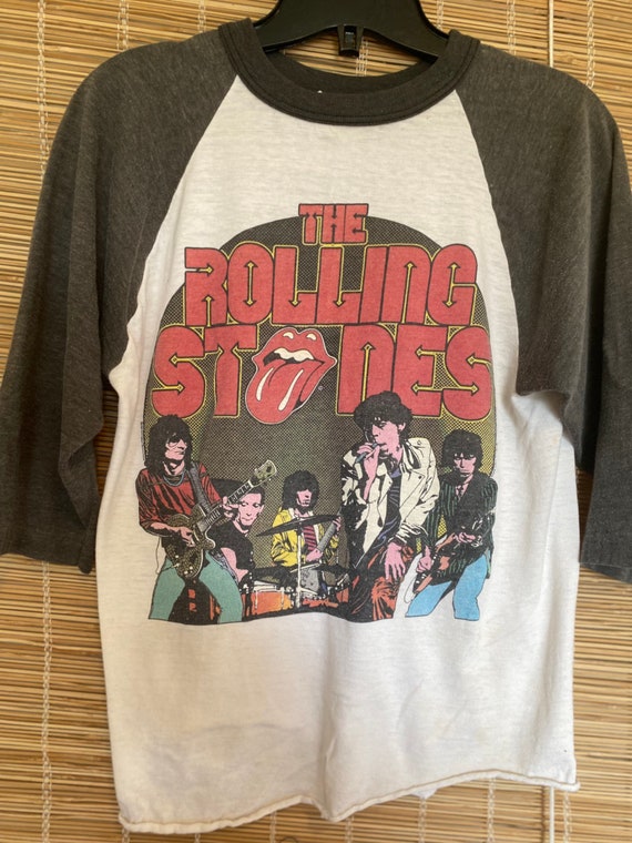 1980年代ヴィンテージ ローリングストーンズ ベースボールTシャツ、50 