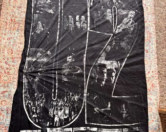 Vintage U2 Wall hanging / vintage rock band tapestry
