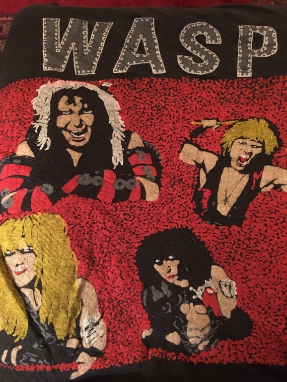 Vintage W.A.S.P. Rock Tee / WASP Concert T-shirt / 80s Heavy Metal
