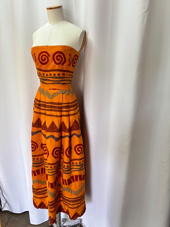 white christmas dresses Ellen Tracy Multicolor Abstract Print Twist-Front Dress main image 0