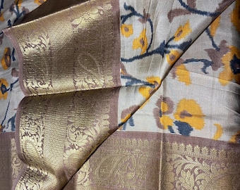 Beautiful Super Soft  Kalamkari Paper Silk Saree