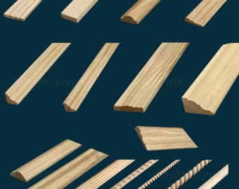 Unpainted Carved Line Bars for Edges Frames Mirror, Onlay wood carving lines, Carved Wood Molding for Wall Mirror Trim Decals,Ornate molding