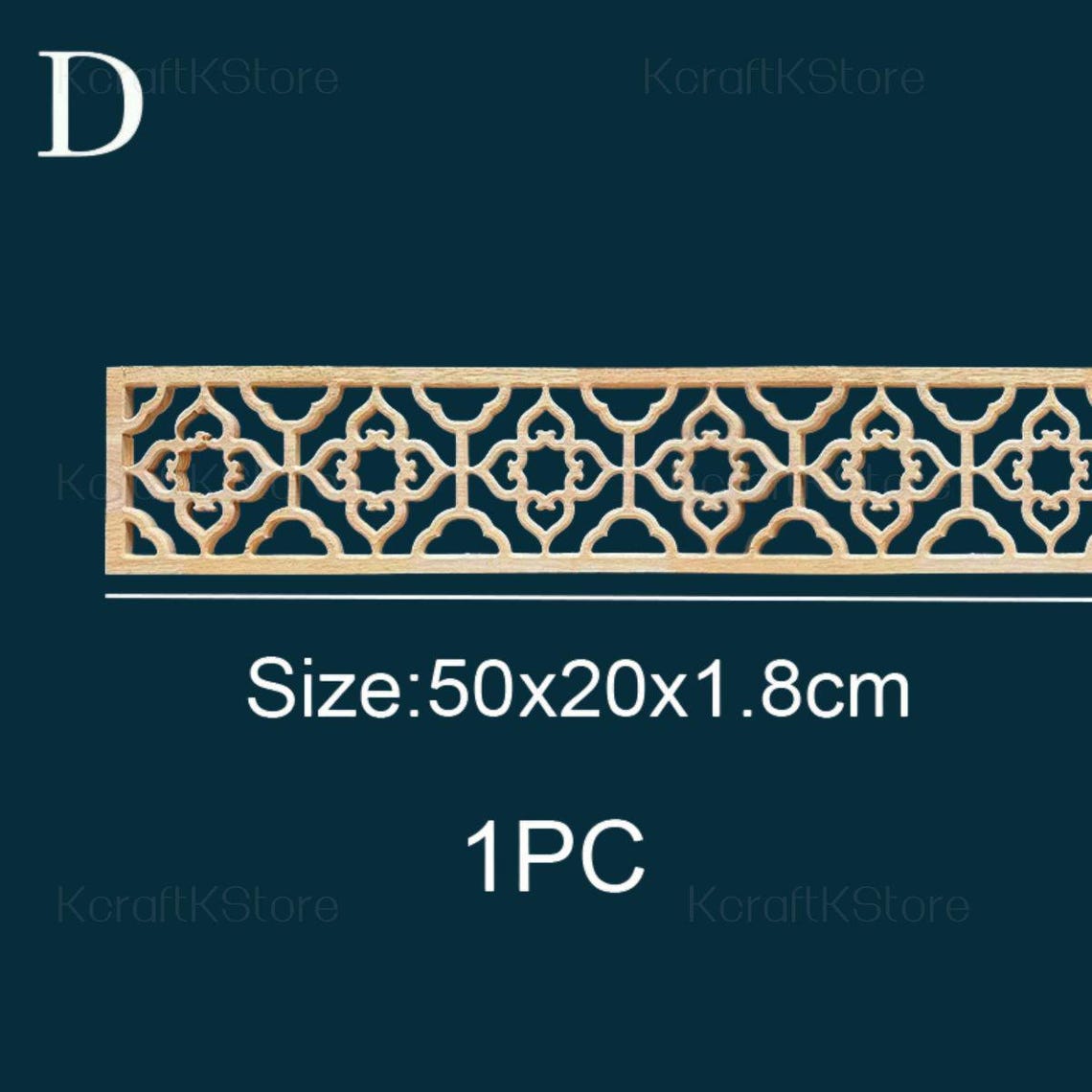 Unpainted Wood Carved Applique Onlay, Wooden Overlay, Onlay Wood ...