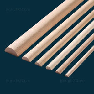 Moulure torsadée demi-ronde, barres de ligne sculptées non peintes pour bords de cadres de miroir, incrustations de lignes de sculpture sur bois, décalcomanies de garniture de miroir mural