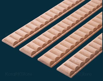 Unpainted Carved Line Bars for Edges Frames Mirror, Onlay wood carving lines, Carved Wood Molding for Wall Mirror Trim Decals,Ornate molding