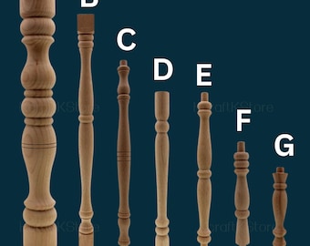 Wooden Spindle Cavered Bridge, Turned Wood Spindles, birch spindle,  Furniture Parts, Architectural Salvage