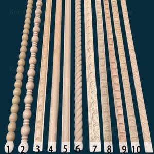 Carved Line Bars for Edges Frames Mirror, Onlay wood carving lines, Carved Wood Molding for Wall Mirror Trim Decals,Ornate molding