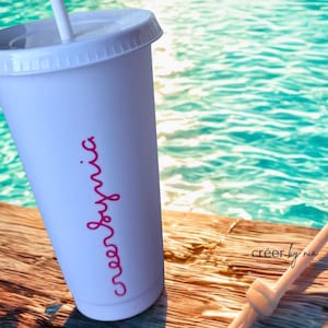 Personalized Love Island Tumbler with Lid & Straw: Bachelorette Party Gift